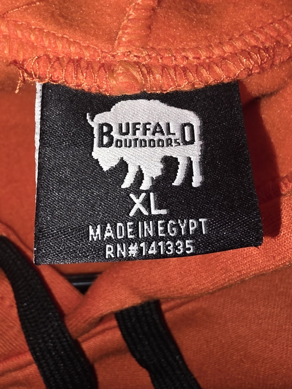 Mens Orange Hoodie